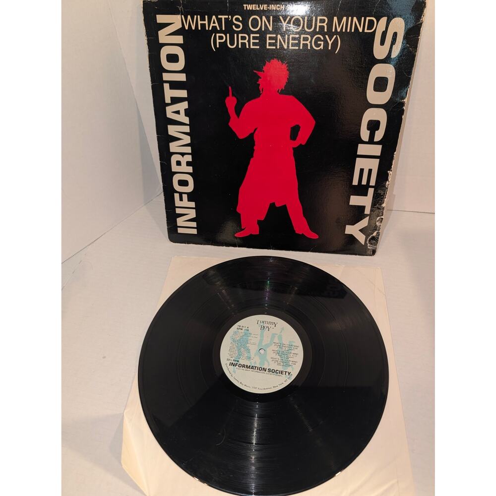 1988 Information Society What's On Your Mind Pure Energy Record Vinyl 12" Single